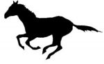 Large Horse / Mustang Weathervane or Sign Profile - Laser cut 500mm